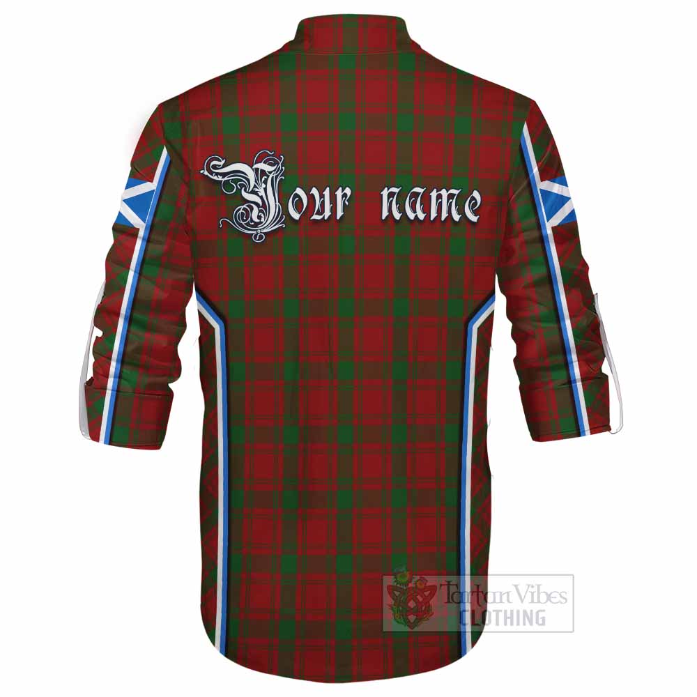 MacQuarrie (McQuarrie) Tartan Crest Ghillie Kilt Shirt Scotland Coat of Arm Flag Style - Tartan Vibes Clothing