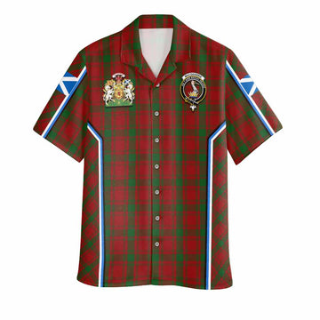 MacQuarrie (McQuarrie) Tartan Crest Hawaiian Shirt Scotland Coat of Arm Flag Style - Tartan Vibes Clothing