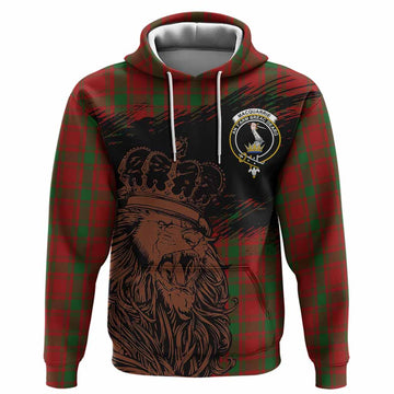 MacQuarrie (McQuarrie) Tartan Crest Hoodie Crowned Lion Heritage Style