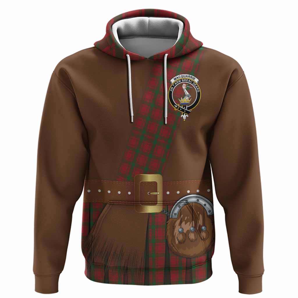 MacQuarrie (McQuarrie) Tartan Crest Hoodie Kilt Costume Style