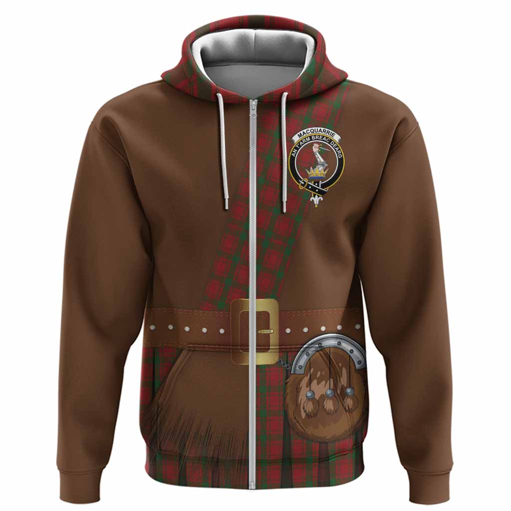 MacQuarrie (McQuarrie) Tartan Crest Hoodie Kilt Costume Style