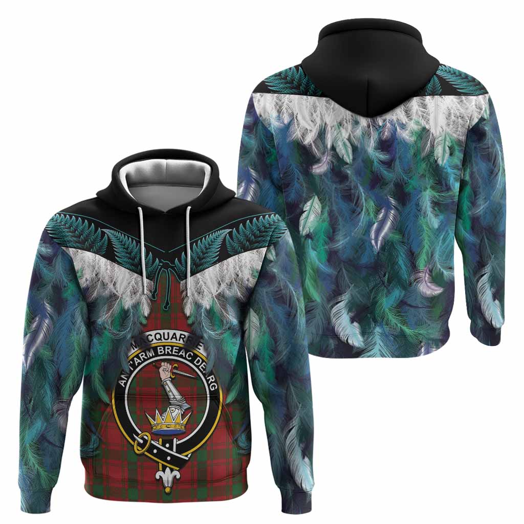 MacQuarrie (McQuarrie) Tartan Crest Hoodie New Zealand Maori Korowai Cloak