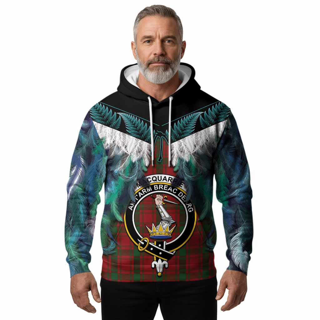 MacQuarrie (McQuarrie) Tartan Crest Hoodie New Zealand Maori Korowai Cloak