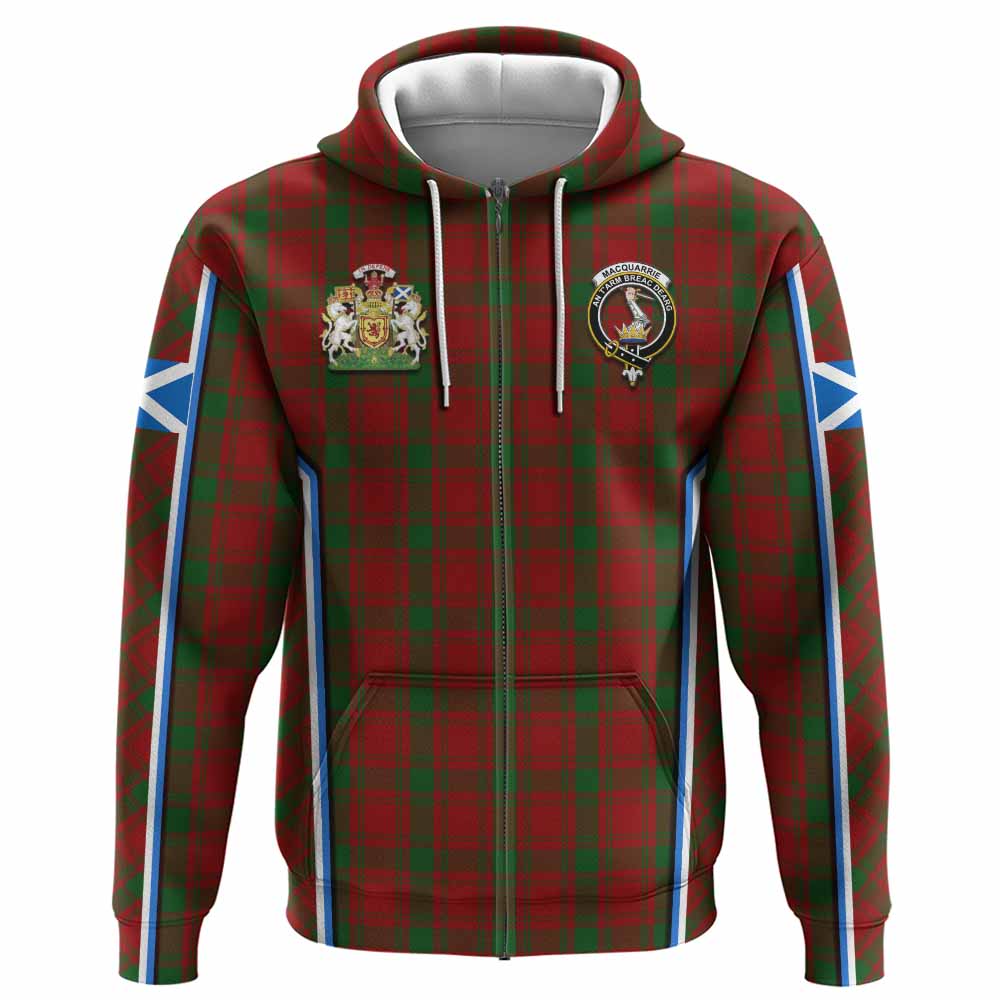 MacQuarrie (McQuarrie) Tartan Crest Hoodie Scotland Coat of Arm Flag Style - Tartan Vibes Clothing