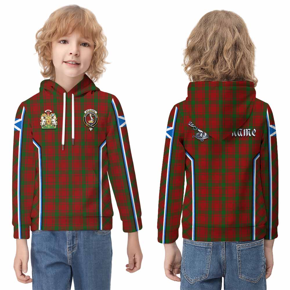 MacQuarrie (McQuarrie) Tartan Crest Kid Hoodie Scotland Coat of Arm Flag Style - Tartan Vibes Clothing