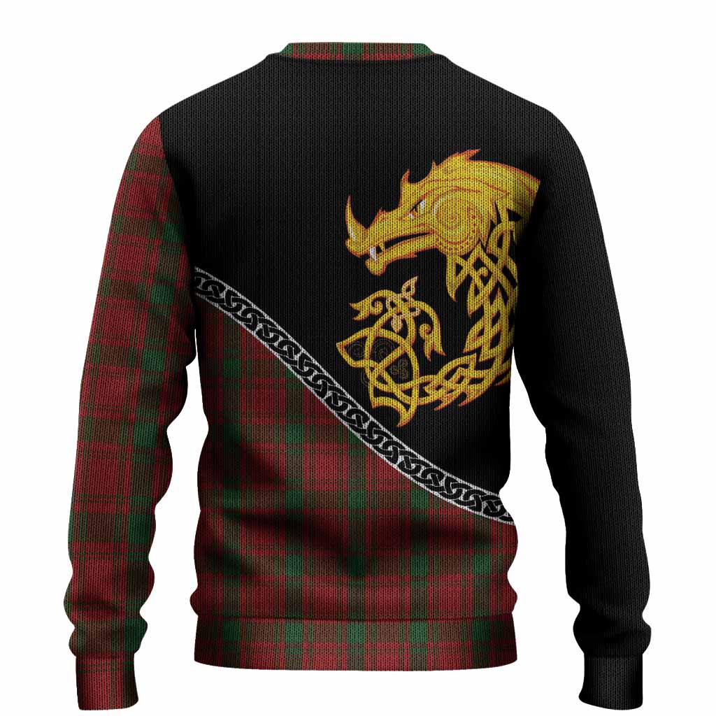 MacQuarrie (McQuarrie) Tartan Crest Knitted Sweater Legendary Dragon Knot Half Style