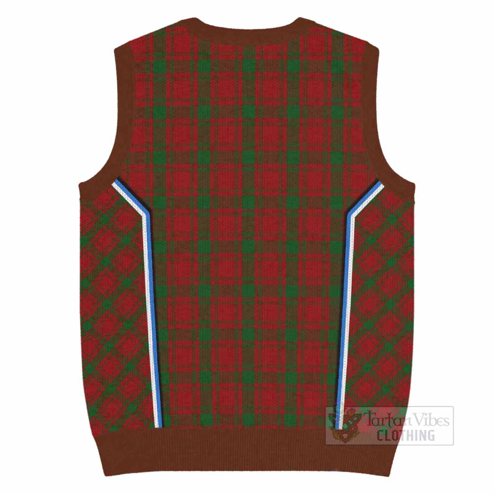 MacQuarrie (McQuarrie) Tartan Crest Knitted V-Neck Vest Scotland Coat of Arm Flag Style - Tartan Vibes Clothing