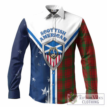 MacQuarrie (McQuarrie) Tartan Crest Long Sleeve Button Shirts Scottish-American Heritage