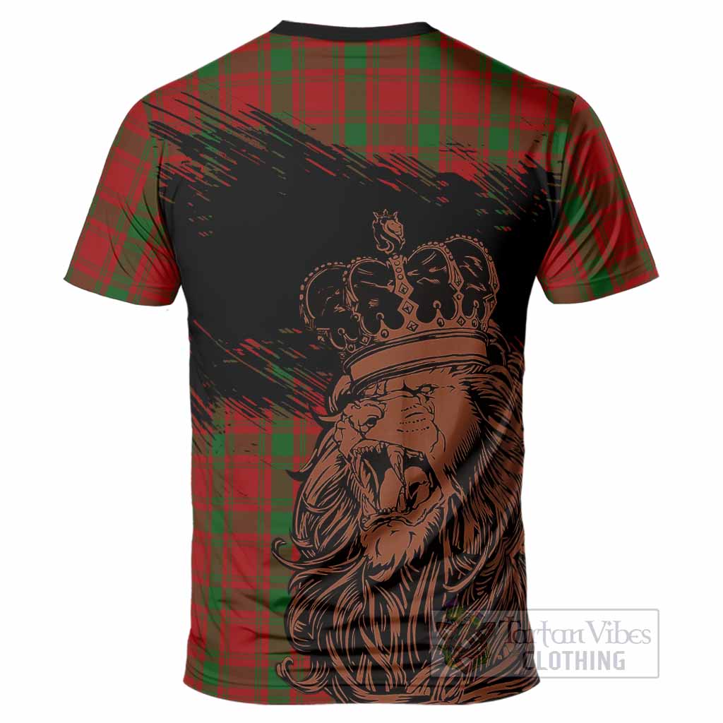 MacQuarrie (McQuarrie) Tartan Crest T-Shirt Crowned Lion Heritage Style
