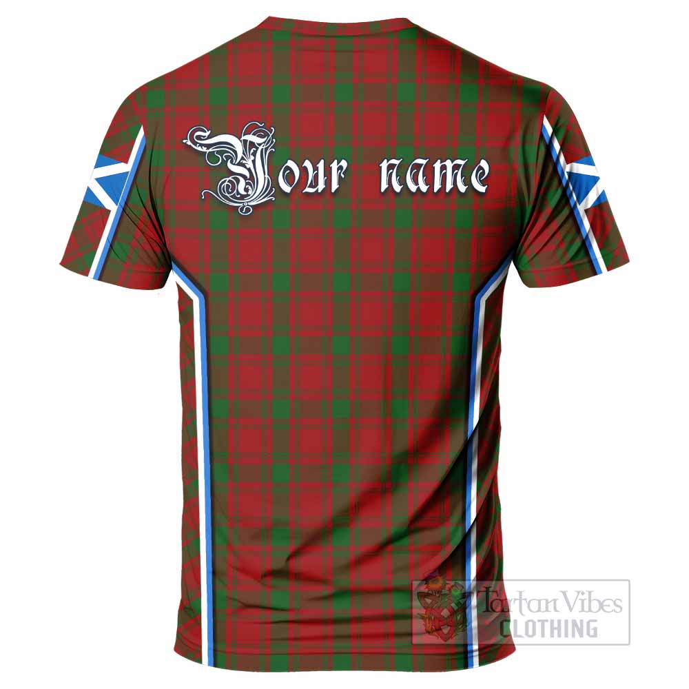 MacQuarrie (McQuarrie) Tartan Crest T-shirt Scotland Coat of Arm Flag Style - Tartan Vibes Clothing
