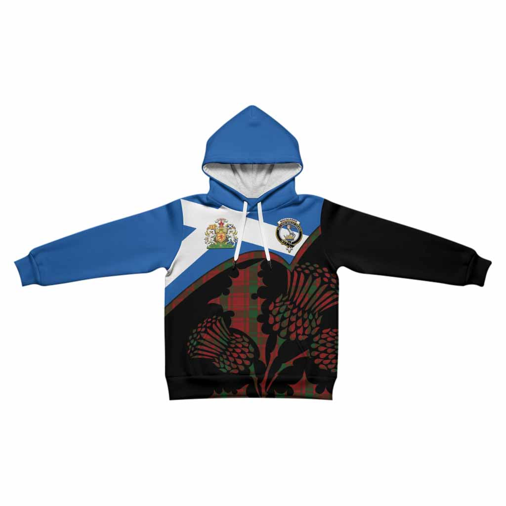 MacQuarrie (McQuarrie) Tartan Family Crest Kid Hoodie Scotland Thistle Floral Flag Style