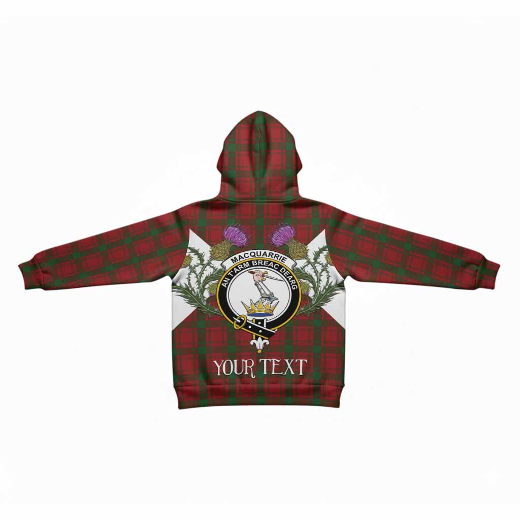 MacQuarrie (McQuarrie) Tartan Family Crest Kid Hoodie Scottish Burns Night Thistle Floral