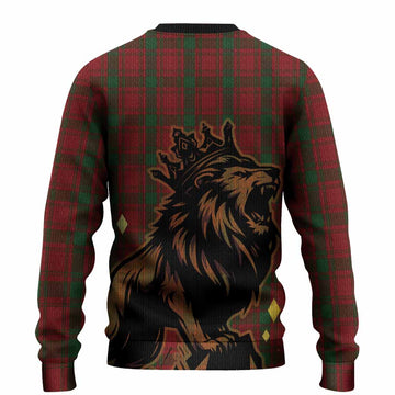 MacQuarrie (McQuarrie) Tartan Family Crest Knitted Sweater Crowned Lion Roaring