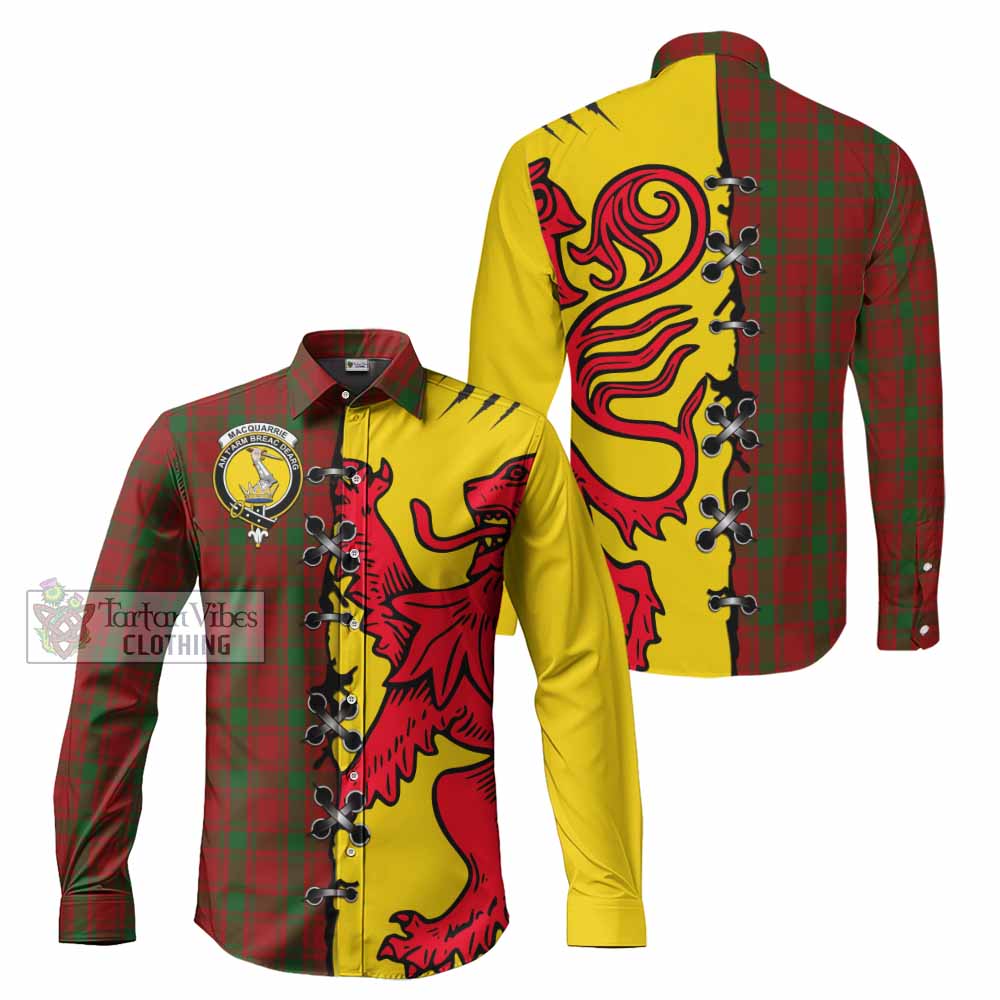 MacQuarrie (McQuarrie) Tartan Family Crest Long Sleeve Button Shirts Lion Rampant Honor - Tartan Vibes Clothing