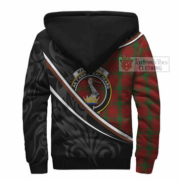 MacQuarrie (McQuarrie) Tartan Family Crest Sherpa Hoodie Celtic Scottish Thistle Floral