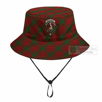 MacQuarrie (McQuarrie) Tartan Fishing Hat with Family Crest