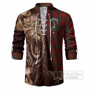 MacQuarrie (McQuarrie) Tartan Ghillie Shirt Roaring Lion Heritage