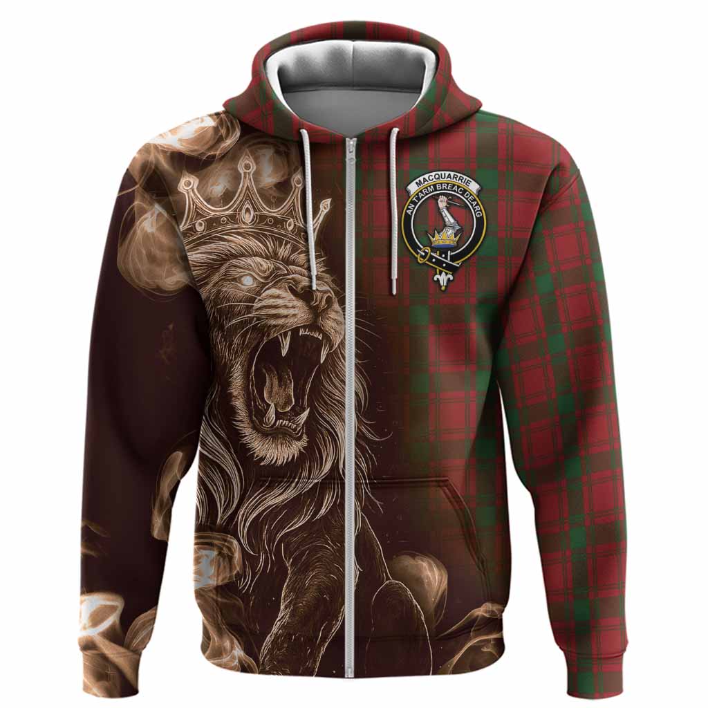 MacQuarrie (McQuarrie) Tartan Hoodie Roaring Lion Heritage