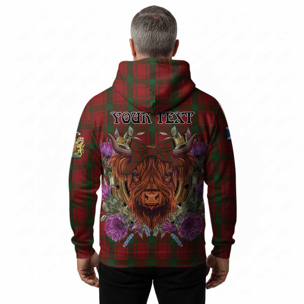 MacQuarrie (McQuarrie) Tartan Hoodie Scottish Thistle Heilan Coo