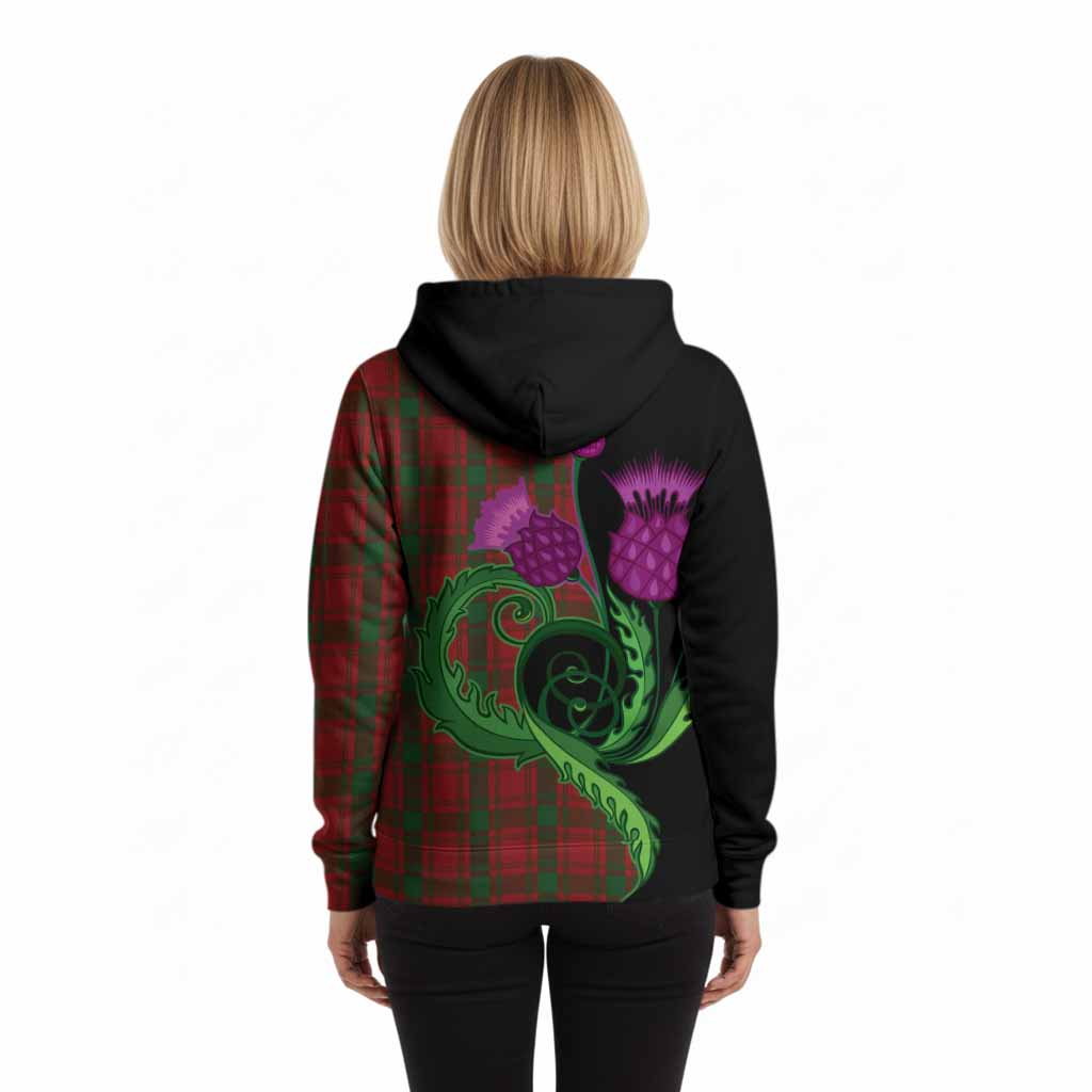 MacQuarrie (McQuarrie) Tartan Hoodie Traditional Scottish Thistle