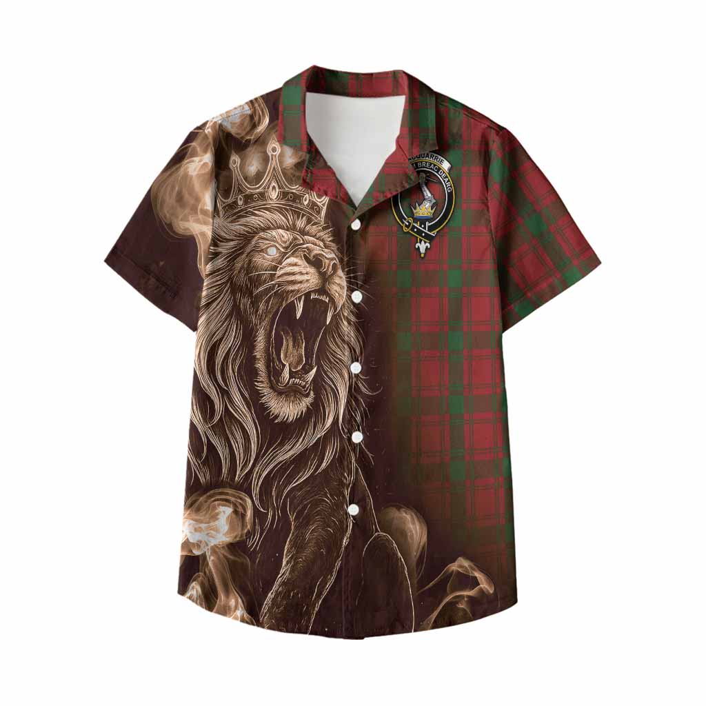 MacQuarrie (McQuarrie) Tartan Kid Hawaiian Shirt Roaring Lion Heritage