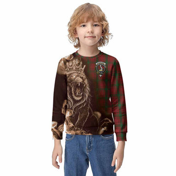 MacQuarrie (McQuarrie) Tartan Kid Knitted Sweatshirt Roaring Lion Heritage