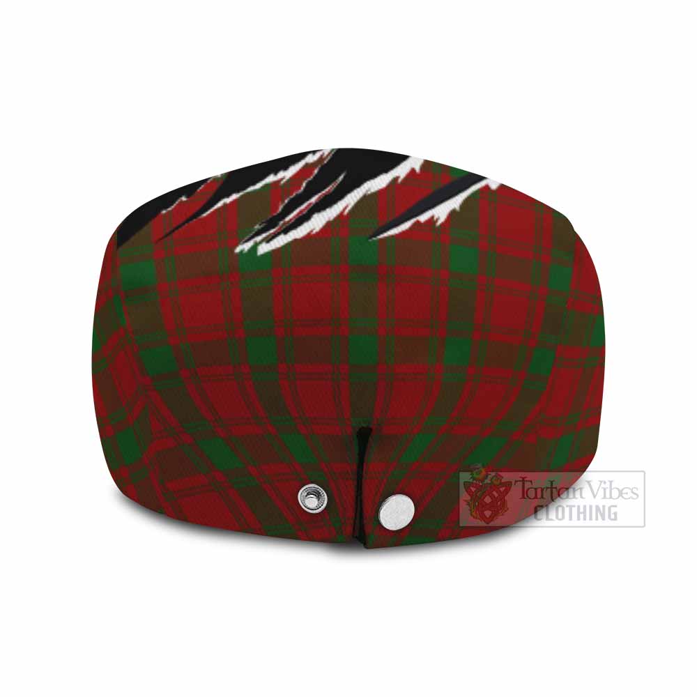 MacQuarrie (McQuarrie) Tartan Loch Ness Monster Flat Cap, Jeff Cap Celtic Knot Nessie Art