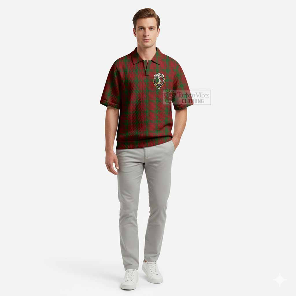 MacQuarrie (McQuarrie) Tartan Men’s Polo Sweater Top with Family Crest