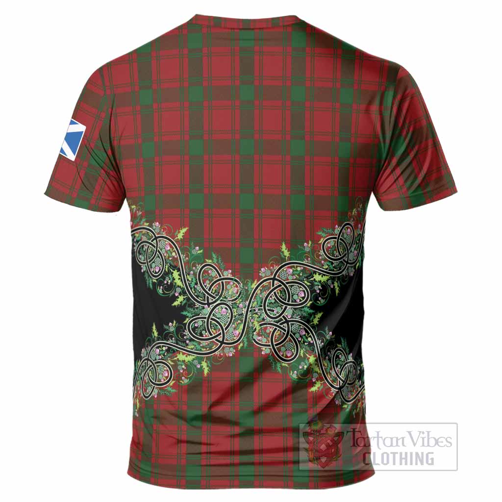 MacQuarrie (McQuarrie) Tartan T-Shirt Thistle Scottish Spirit