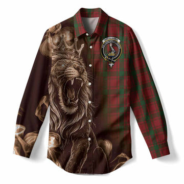 MacQuarrie (McQuarrie) Tartan Women Casual Shirt Roaring Lion Heritage