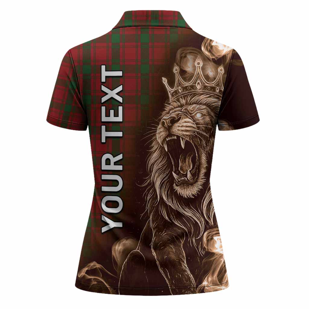 MacQuarrie (McQuarrie) Tartan Women Polo Shirt Roaring Lion Heritage