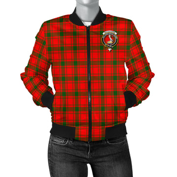 MacQuarrie Modern Tartan Bomber Jacket with Family Crest