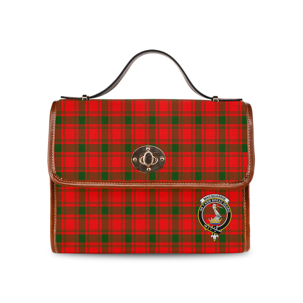 macquarrie-modern-tartan-leather-strap-waterproof-canvas-bag-with-family-crest