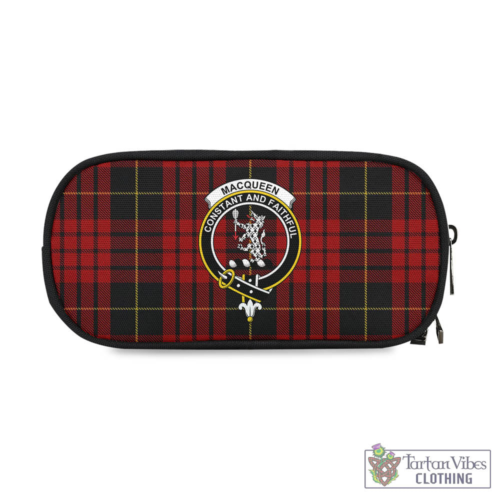Tartan Vibes Clothing MacQueen Tartan Pen and Pencil Case with Family Crest