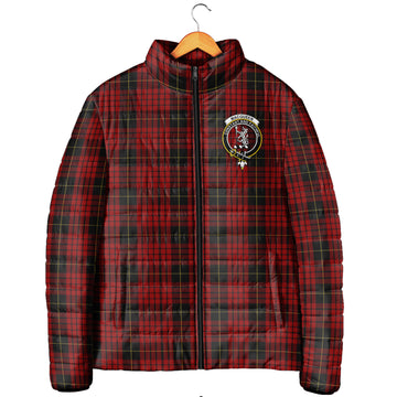 MacQueen Tartan Padded Jacket with Family Crest