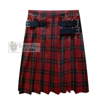 MacQueen Tartan Men's Pleated Skirt - Fashion Casual Retro Scottish Kilt Style