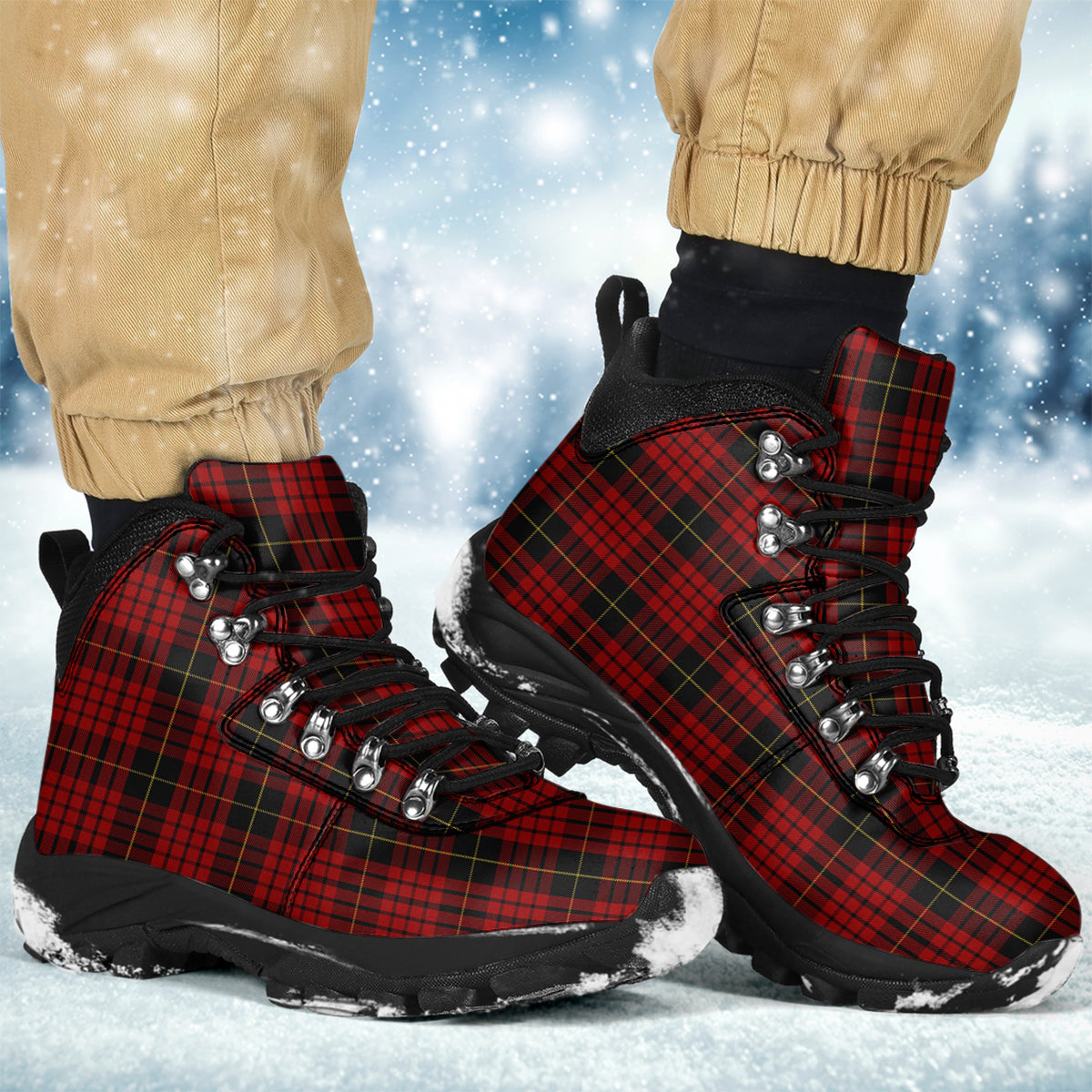 MacQueen Tartan Alpine Boots - Tartanvibesclothing