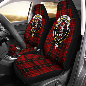 MacQueen Tartan Car Seat Cover with Family Crest One Size - Tartanvibesclothing