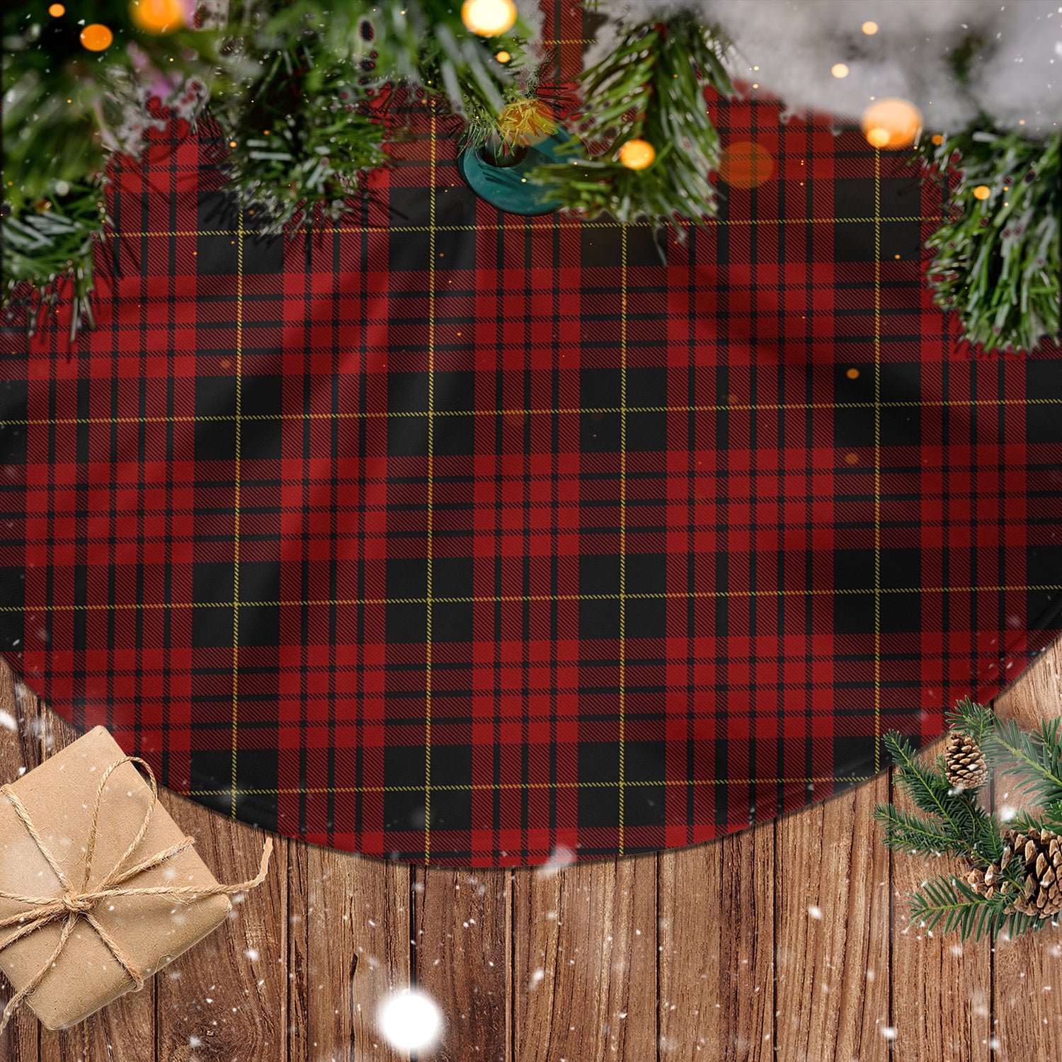MacQueen Tartan Christmas Tree Skirt - Tartanvibesclothing