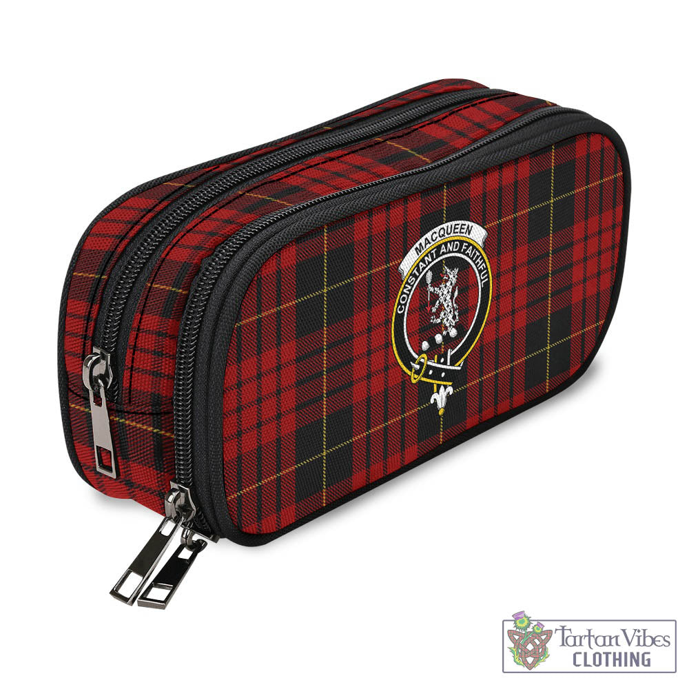 Tartan Vibes Clothing MacQueen Tartan Pen and Pencil Case with Family Crest