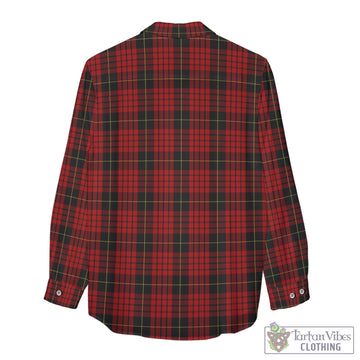 MacQueen (McQueen) Tartan Women's Casual Shirt with Family Crest
