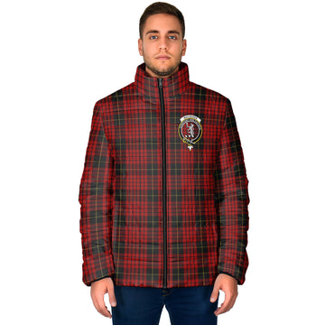 MacQueen Tartan Padded Jacket with Family Crest