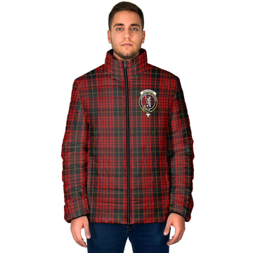 MacQueen (McQueen) Tartan Padded Jacket with Family Crest