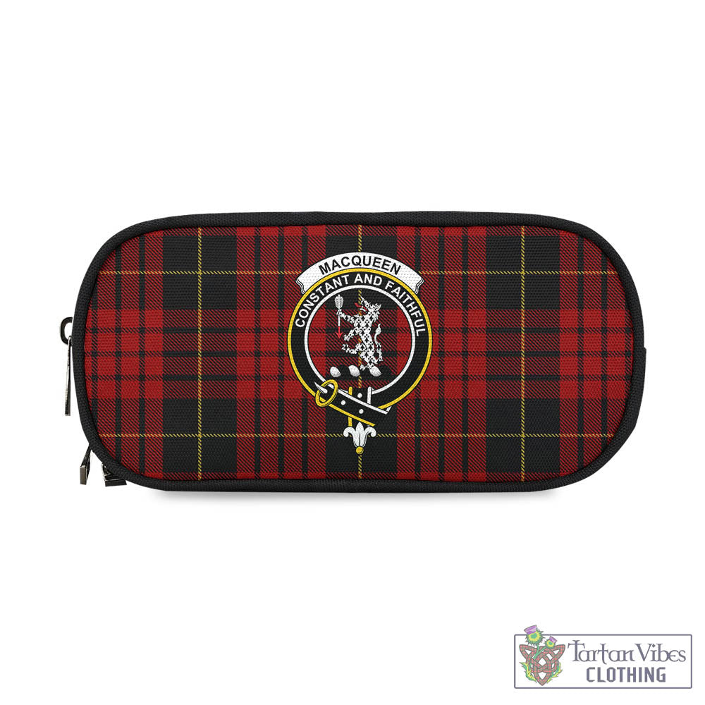 Tartan Vibes Clothing MacQueen Tartan Pen and Pencil Case with Family Crest