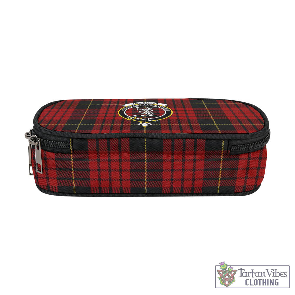 Tartan Vibes Clothing MacQueen Tartan Pen and Pencil Case with Family Crest