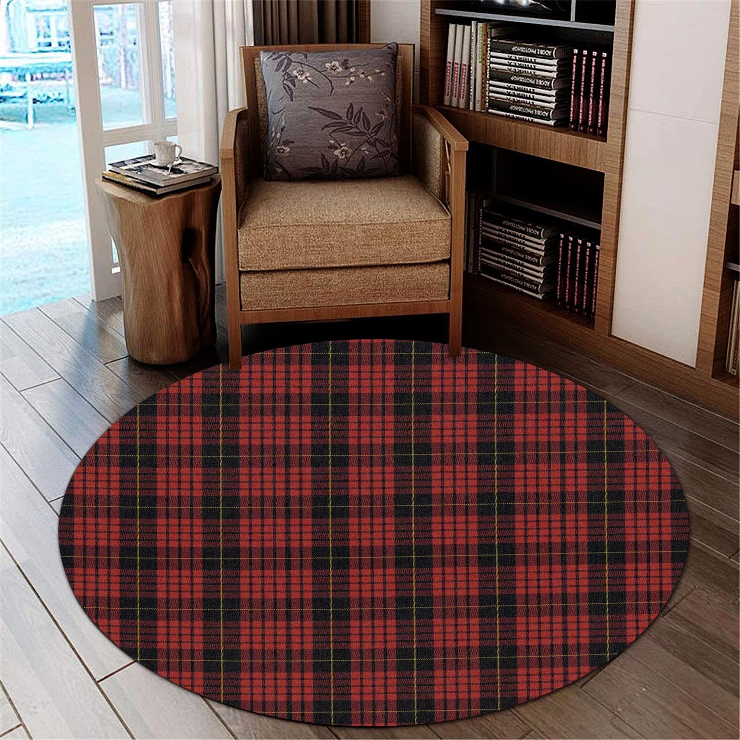 macqueen-tartan-round-rug