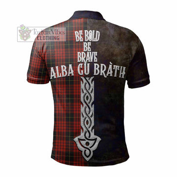 MacQueen (McQueen) Tartan Family Crest Polo Shirt Alba Gu Brath Be Brave Lion Ancient Style