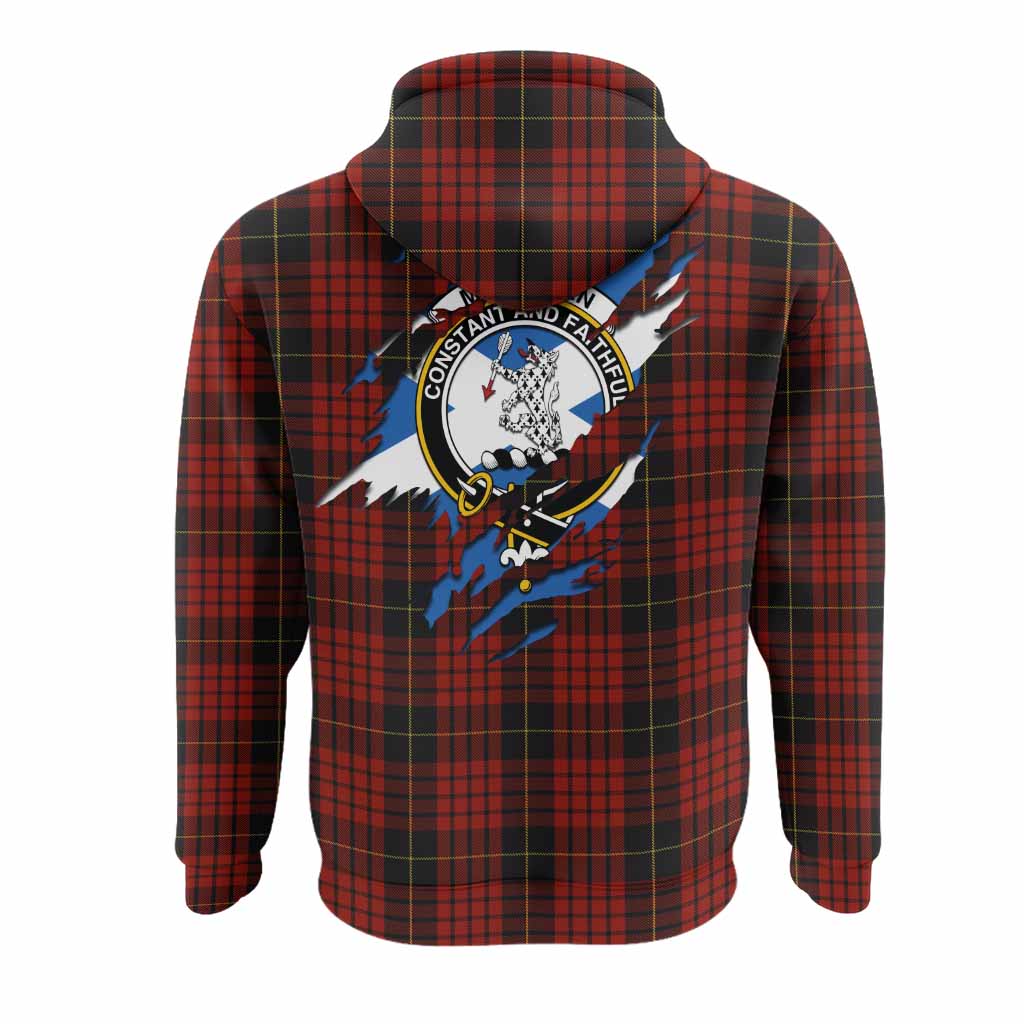 MacQueen (McQueen) Clan Crest In Me Tartan Hoodie Scotland Flag Style