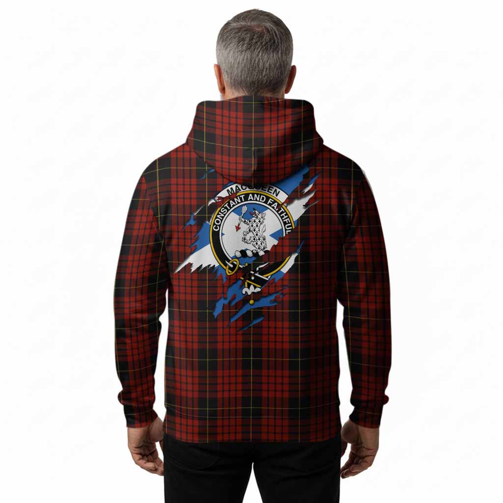 MacQueen (McQueen) Clan Crest In Me Tartan Hoodie Scotland Flag Style