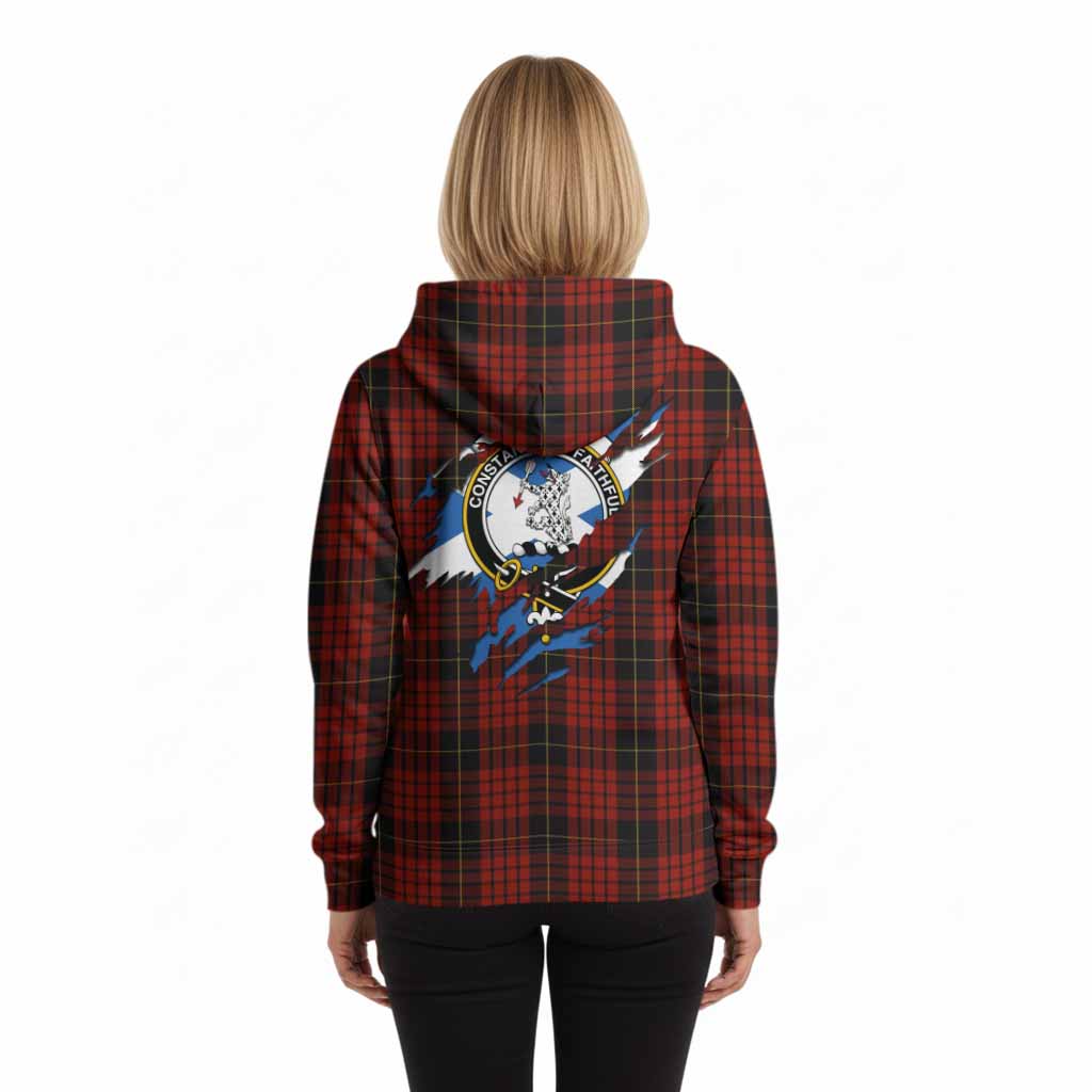MacQueen (McQueen) Clan Crest In Me Tartan Hoodie Scotland Flag Style